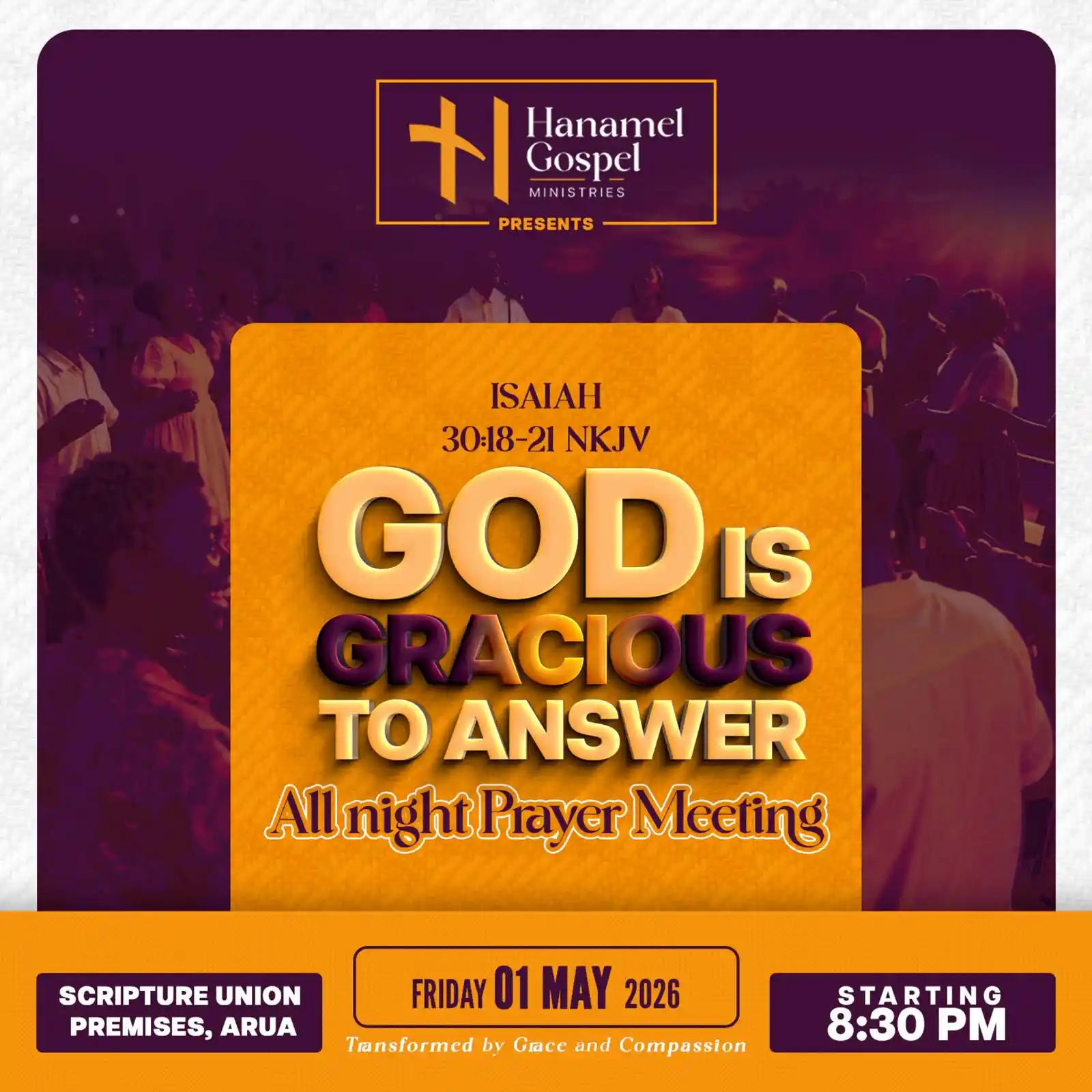 God is Gracious to Answer flier