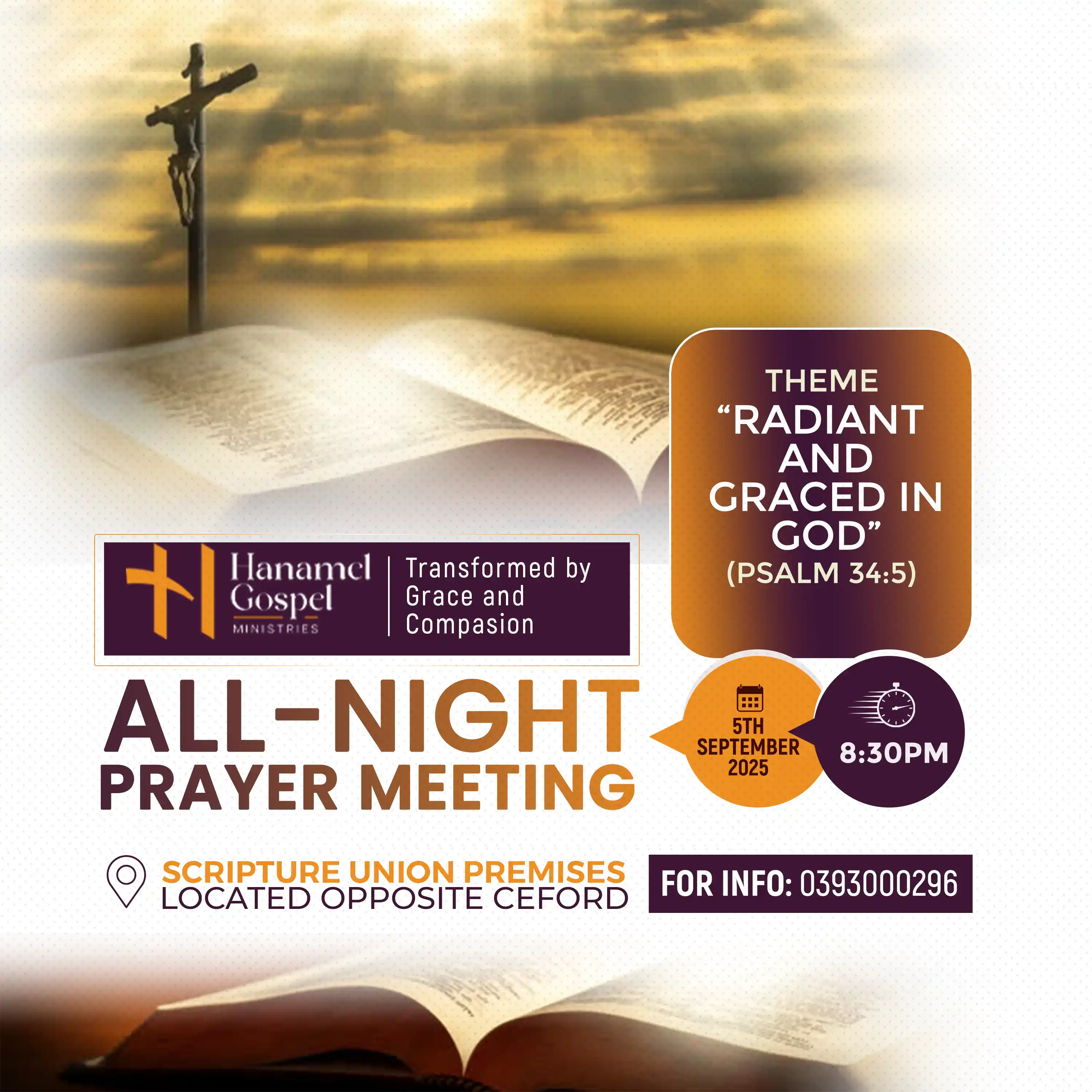 Radiant and Graced in God flier