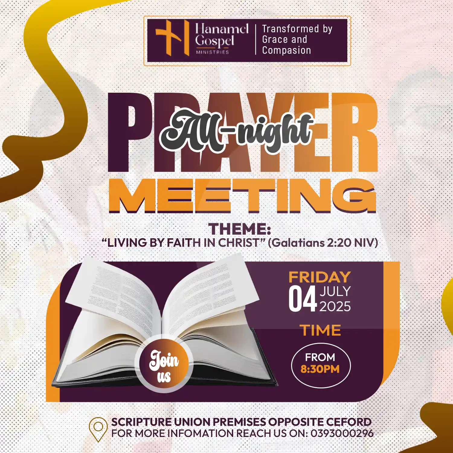 Living by Faith in Christ flier